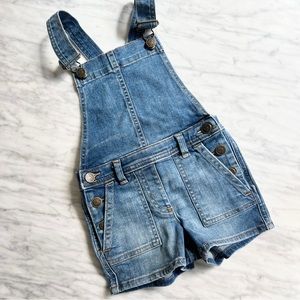Jcrew CrewCuts Girls Overalls Denim Shorts 2T